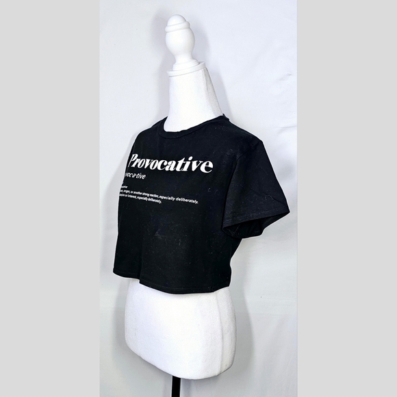 Medium Black Proactive Crop Top - Picture 4 of 4